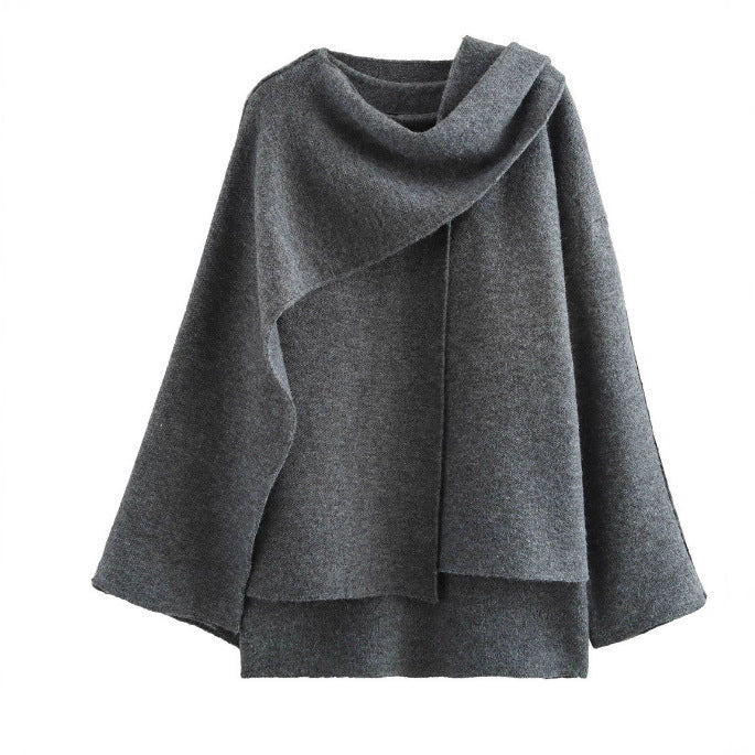 Women's Popular Slouchy Cape Knitted Loose Jackets