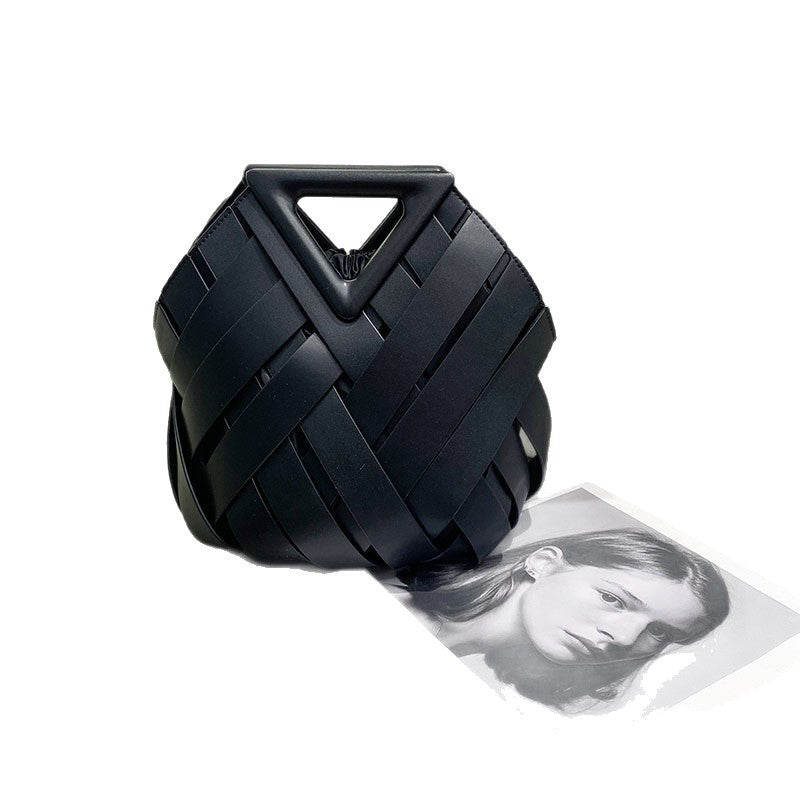 Women's Basket Woven Hollowed Fashion Portable Bags