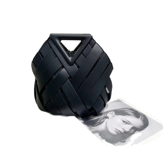 Women's Basket Woven Hollowed Fashion Portable Bags