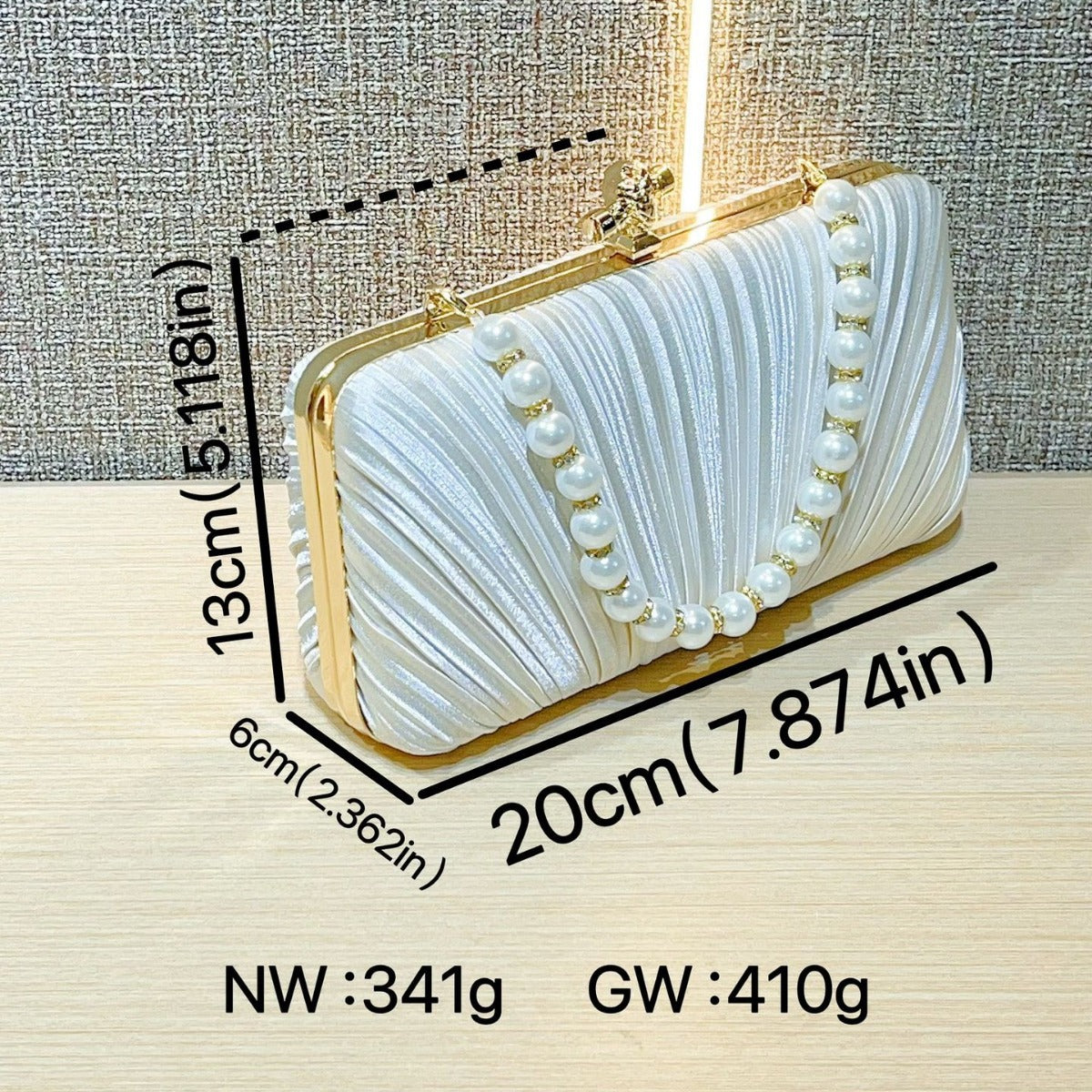 Classy Pretty Pleated Dinner Clutch Cross Evening Bags