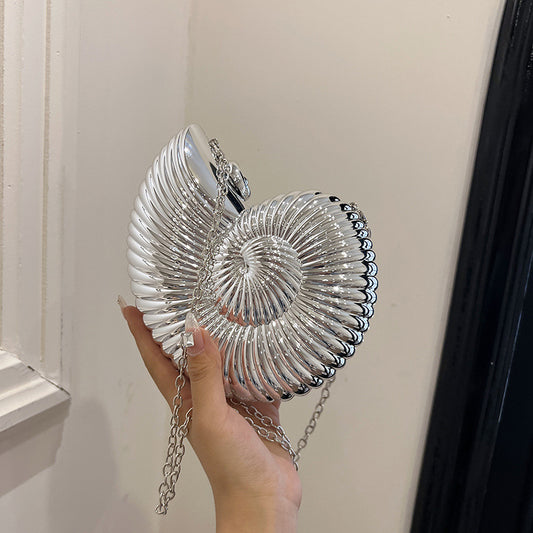 Women's Niche Design Conch Unique Acrylic Fashion Shoulder Bags