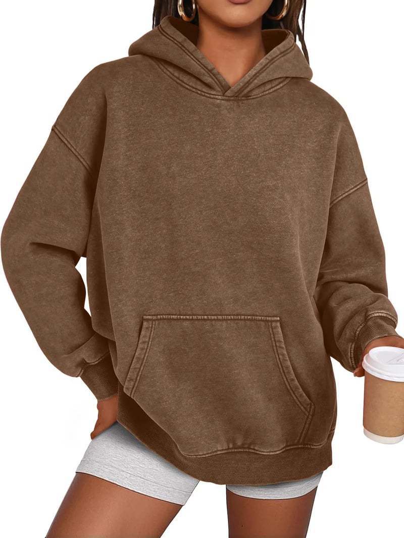 Women's & Men's & Heavy Washed Distressed Hoodie Casual Loose Sweaters