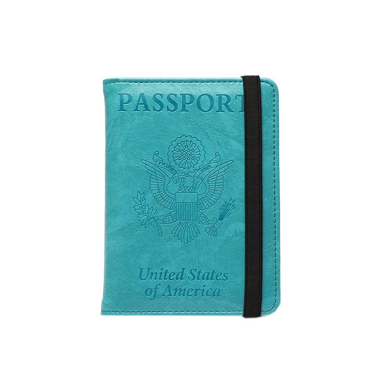 Vaccine Passport Leather Sheath Storage Document Bags