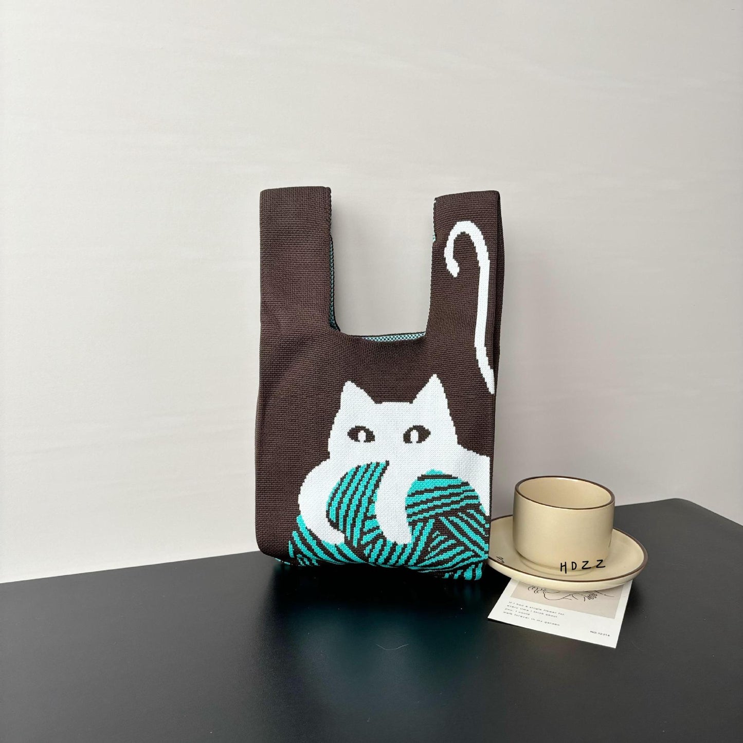 Cartoon Wrist Large Capacity Minority Hand Handbags