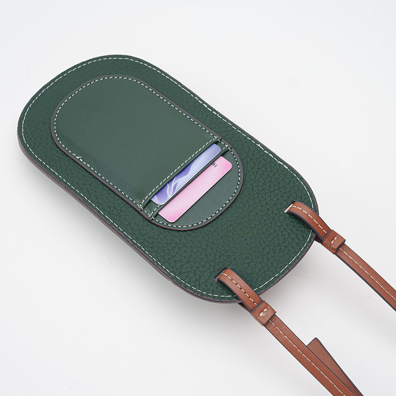 Layer Cowhide Autumn Retro Genuine Leather Phone Bags