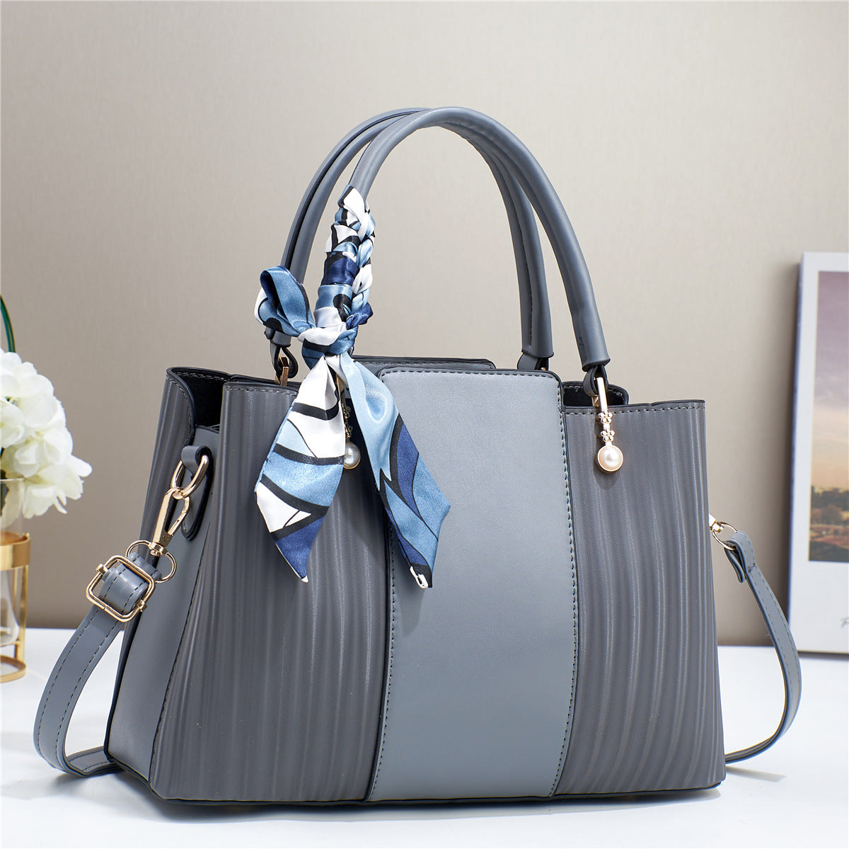 Women's Mother Korean Style Simple Fashionable Big Handbags