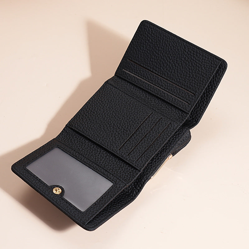 Multifunctional Style Female Genuine Leather Credit Ladies Wallets