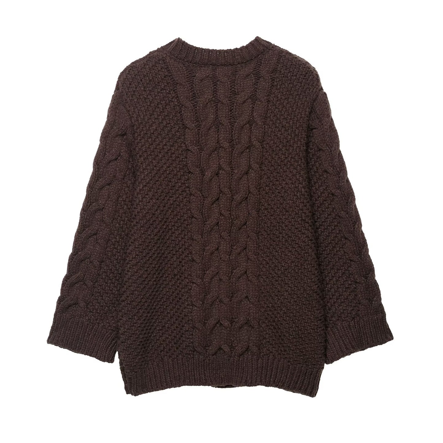 Women's Fashion Casual Twist Large Sleeves Loose Sweaters