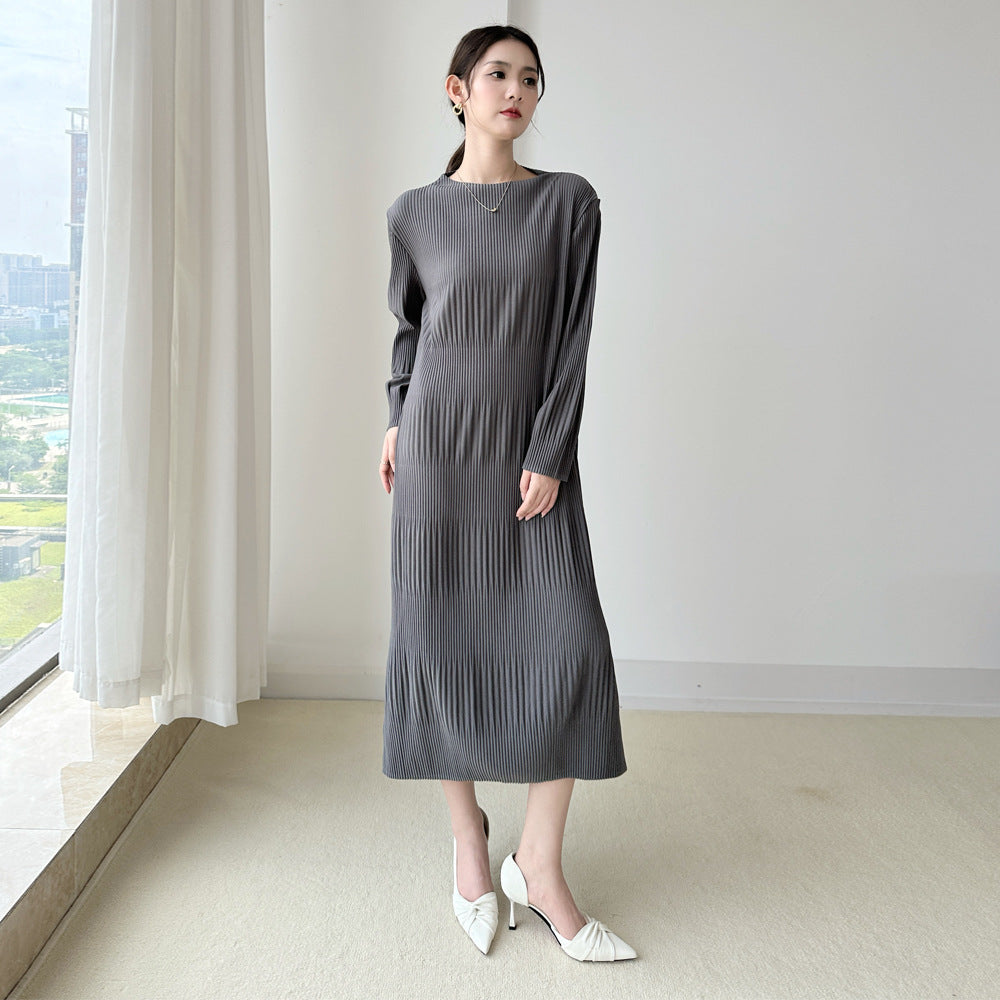 Women's Dress Autumn Temperament Commute Solid Color Dresses