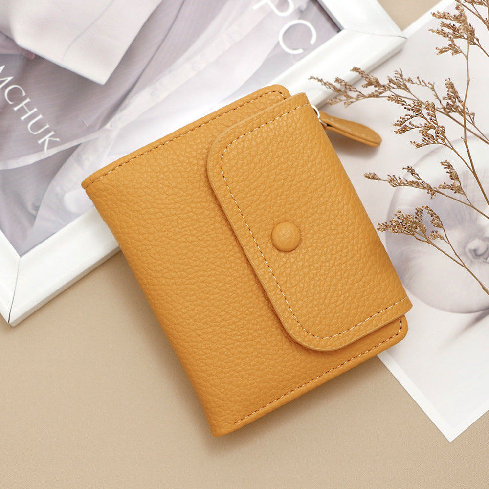 Women's Zipper Niche Creative Style Multifunctional Fashion Litchi Ladies Wallets