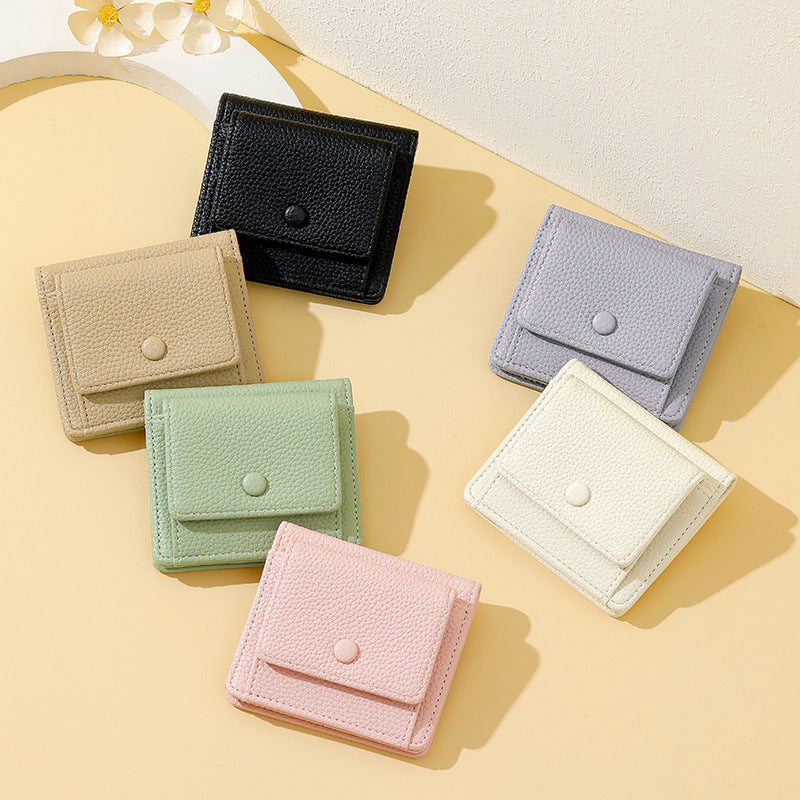 Women's Two-fold Simple Short High-grade Thin Card Holder