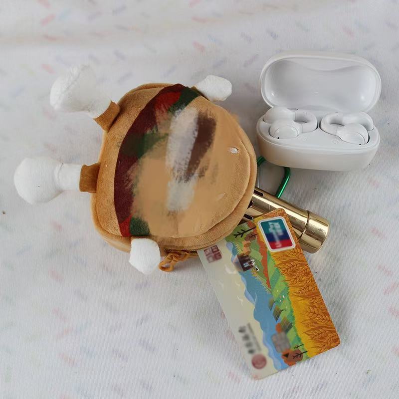 Hamburger Toast Bread Plush Pendant Ornaments For Backpacks