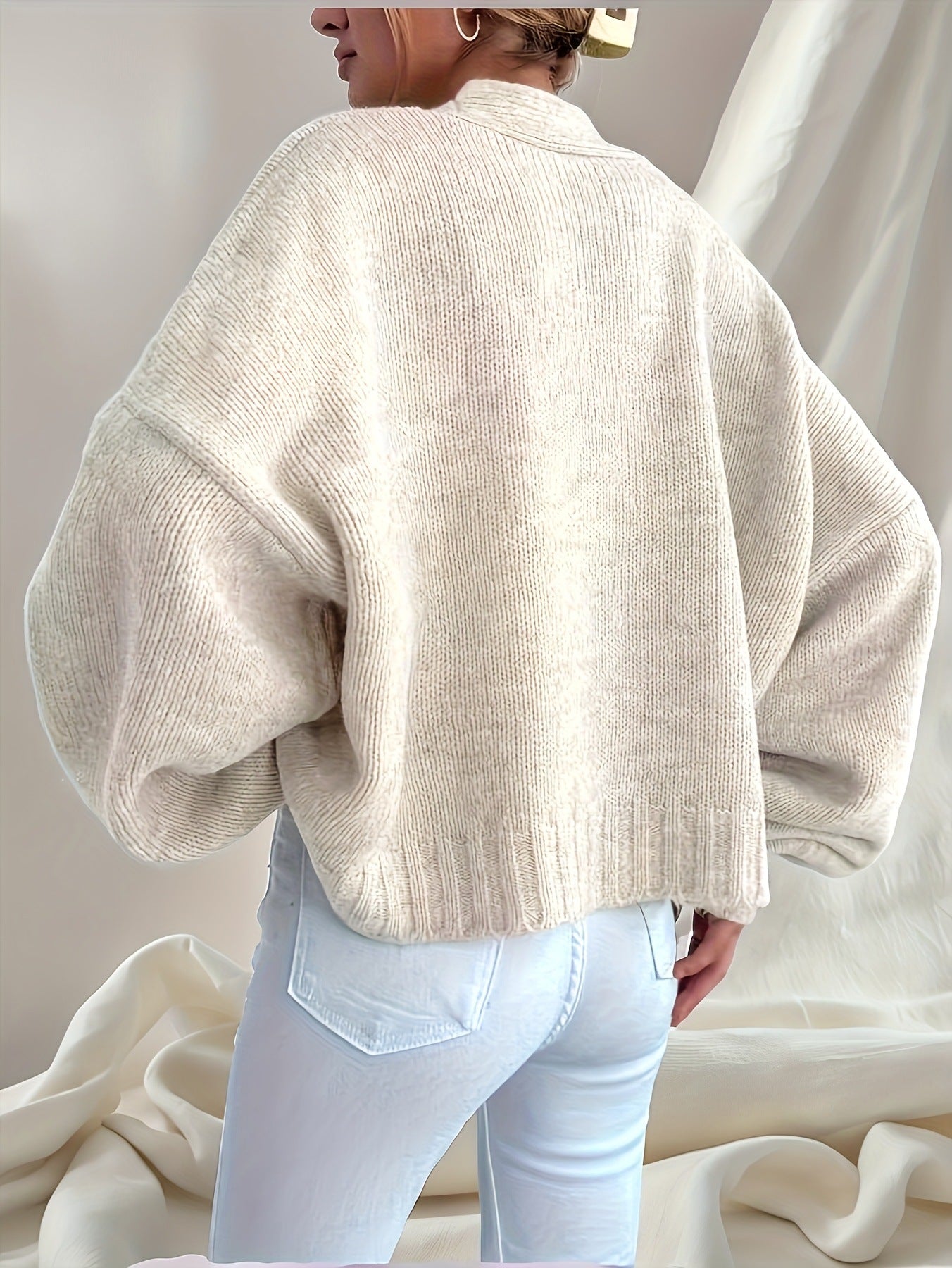 Spring Fashion Loose Short-sleeved Knitted Chain Sweaters