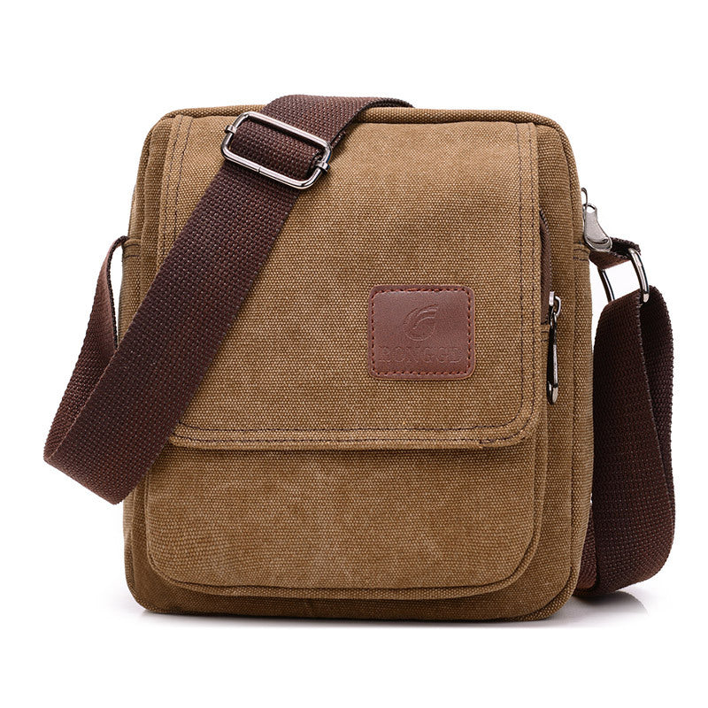 Men's High-grade Canvas Commute Retro Fashion Men's Shoulder Bags