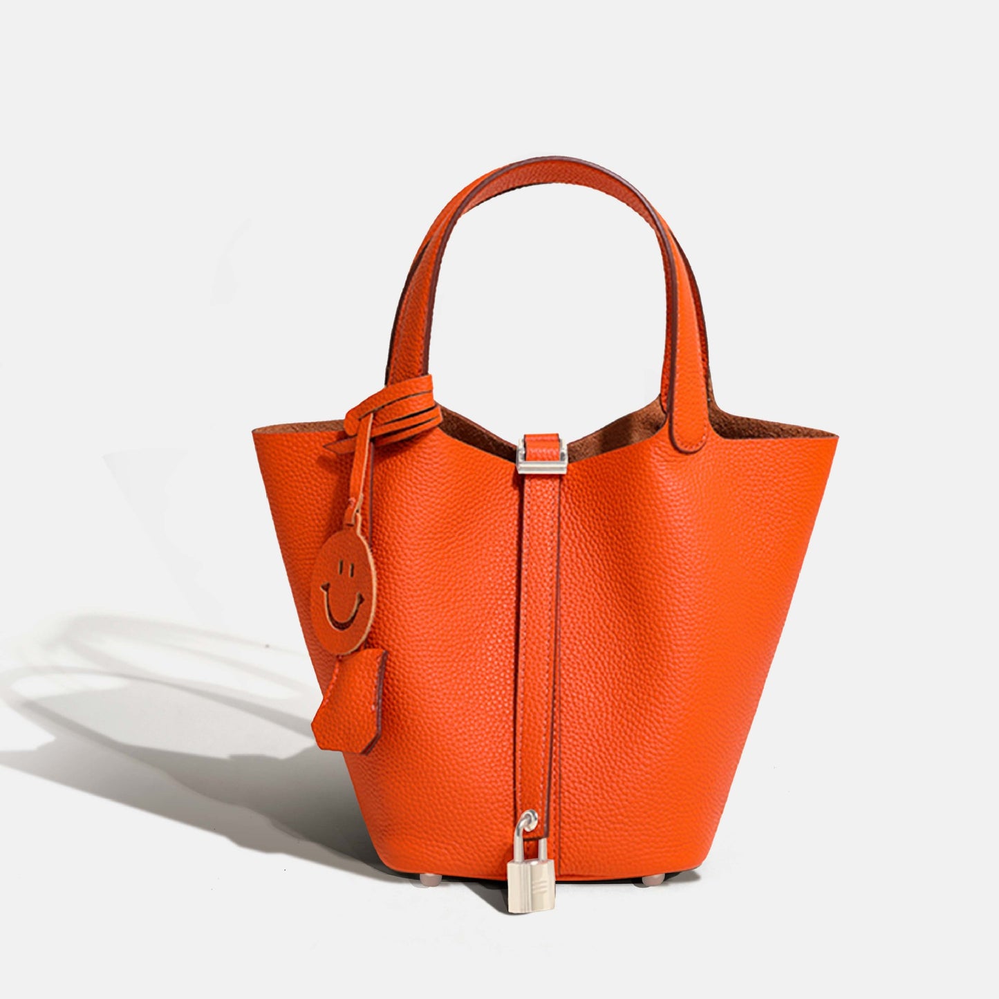 Women's First Layer Cowhide Vegetable Basket Handbags