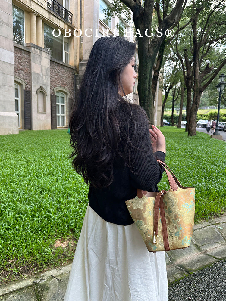 Women's Style High-grade Vegetable Basket Large Capacity Crossbody Bags