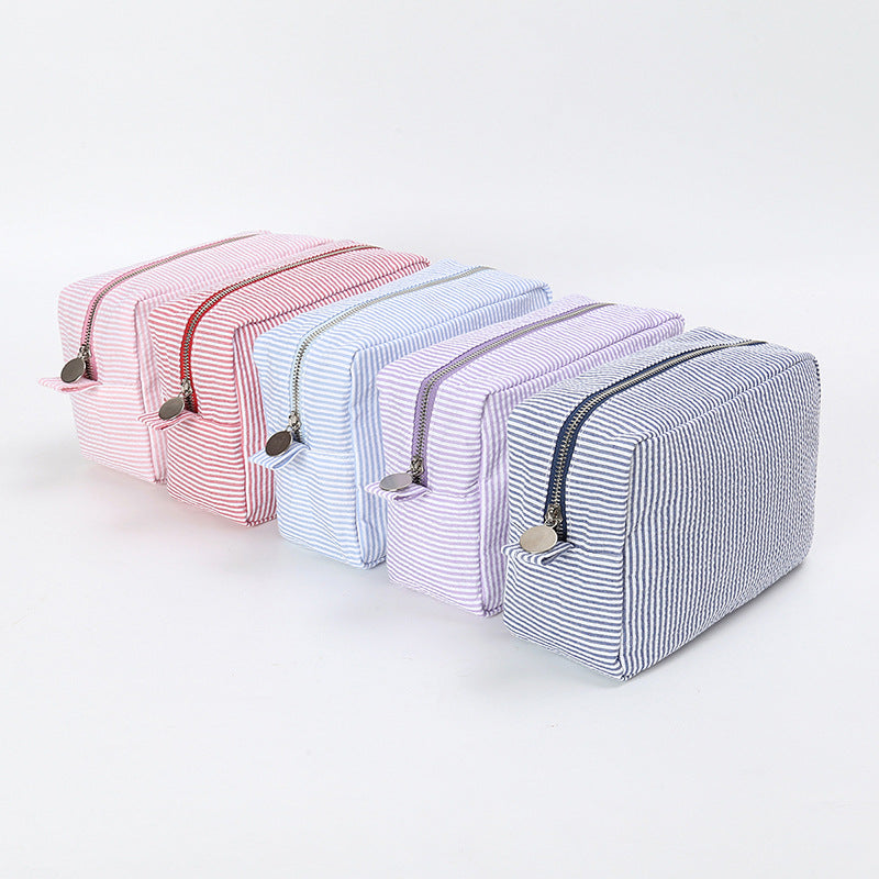 Seersucker Clutch Indian Mississippi Popular Toiletries Cosmetic Bags