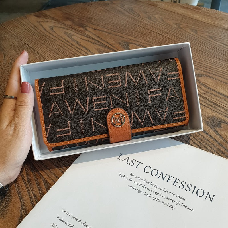 Women's Genuine Leather Long Large Capacity Clutch Ladies Wallets