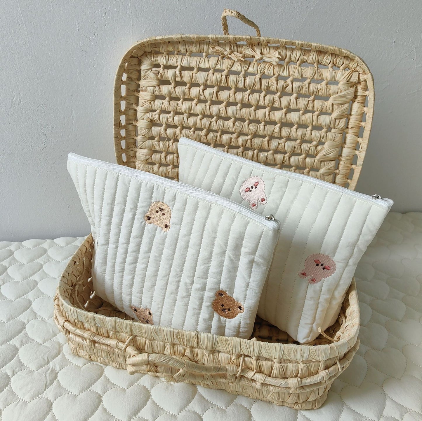 Style Storage Outing Clothes Diaper Embroidered Bags