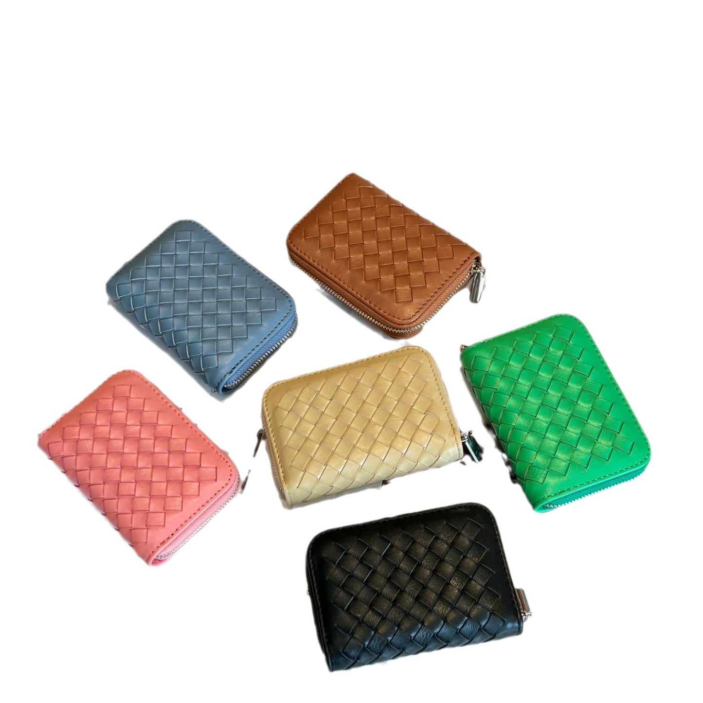 Woven Short Multiple Slots Storage Large Capacity Ladies Wallets