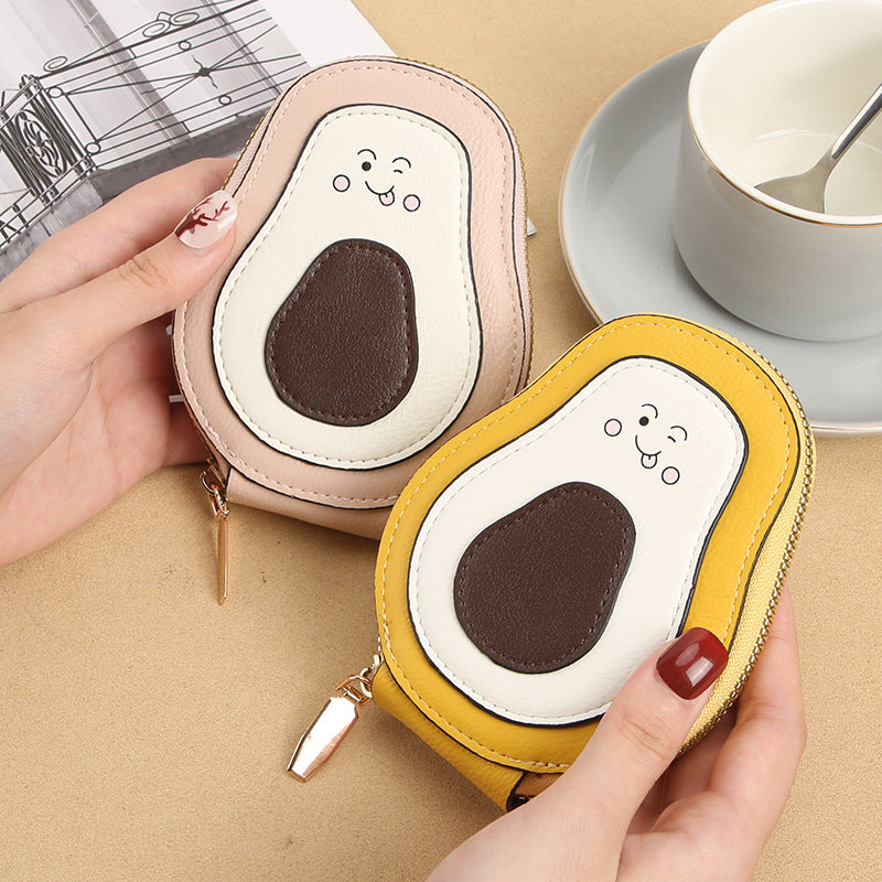 Cute Avocado Expanding Multiple Slots Storage Card Holder