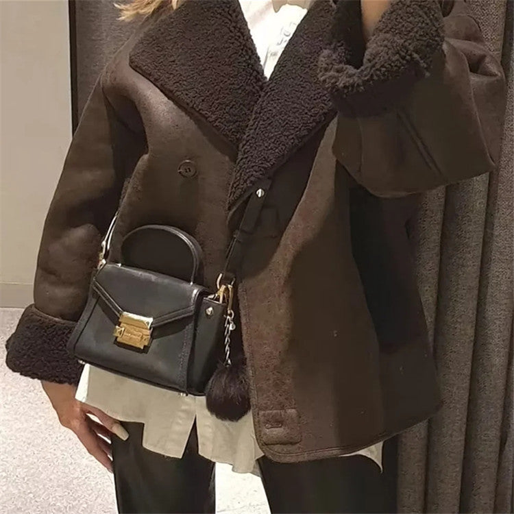 Women's Fur Trendy Loose Casual Street Fashion Jackets
