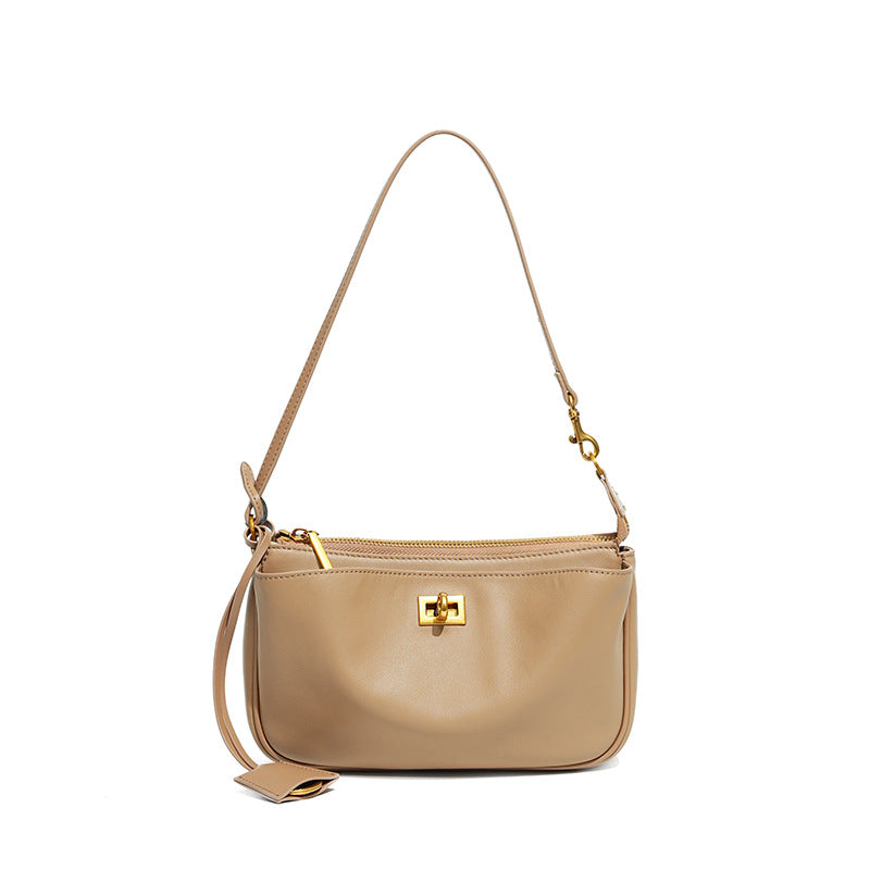 Fashion Baguette Underarm High-grade Leather Motorcycle Armpit Bags