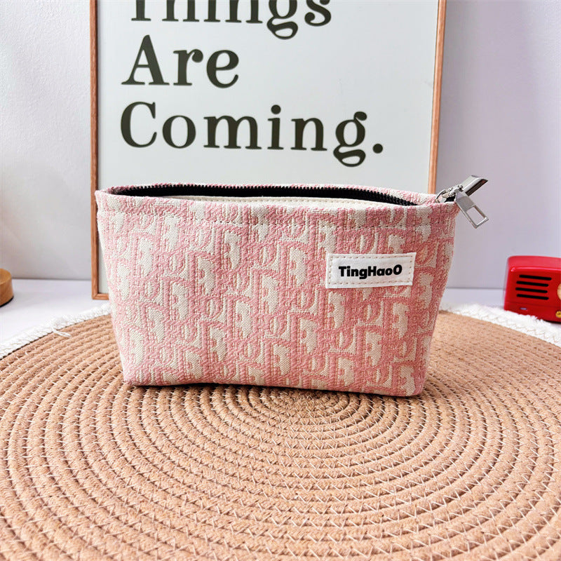 Women's Niche Fabric Makeup Wash Large Capacity Bags