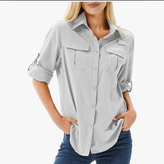 Women's Stretch Shirt Breathable Outdoor Thin Blouses