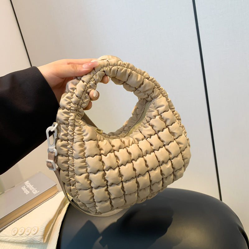 Women's Cotton Coat Korean Style Bubble Fashion Handbags