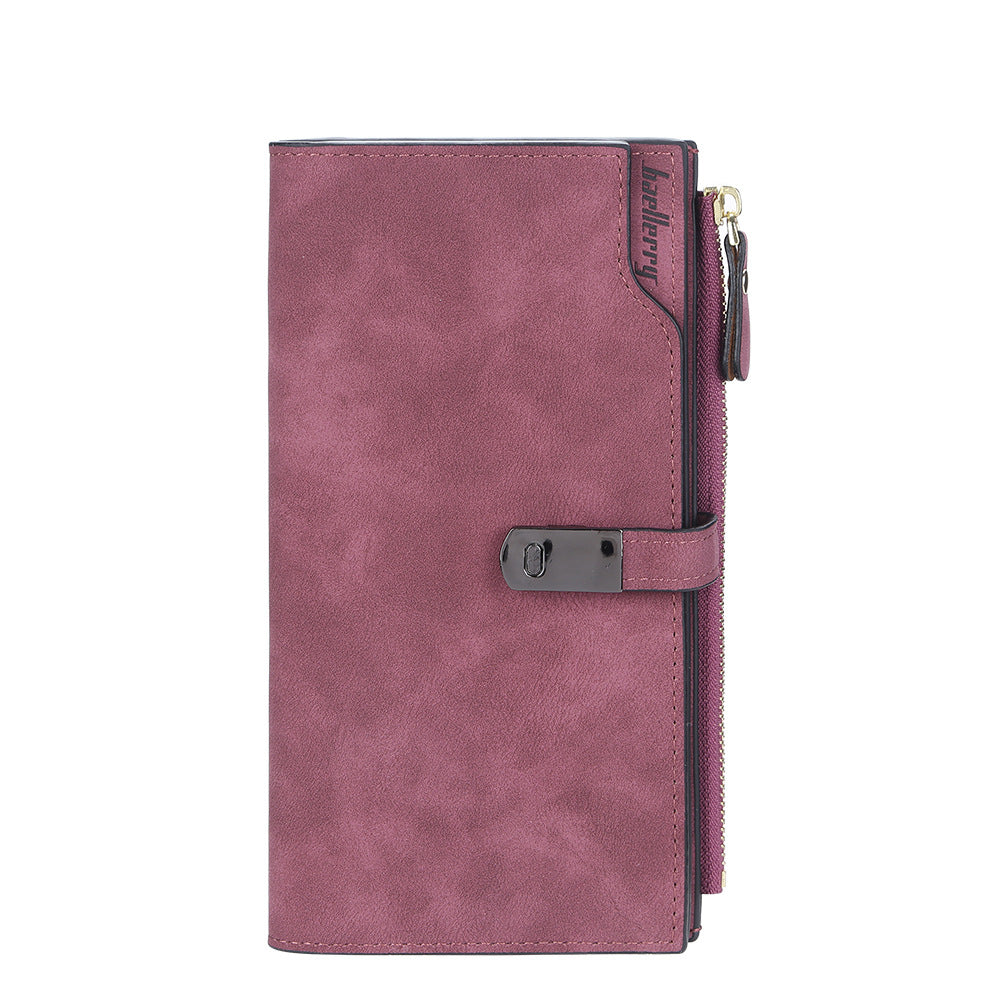 Women's Korean Multiple Slots Trifold Versatile Zipper Bags