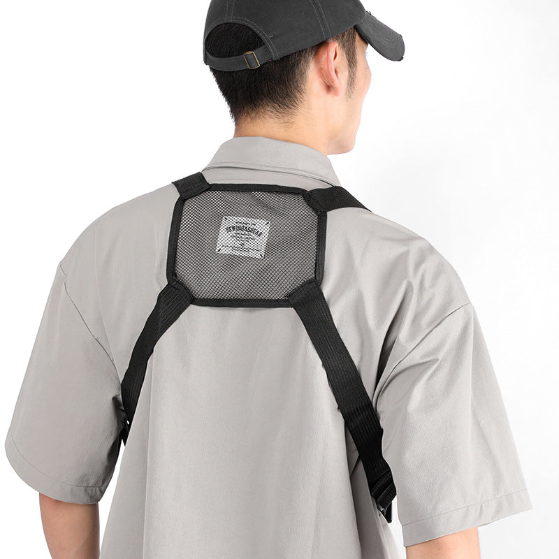 Personalized Work Clothes Vest Tide Simple Men's Chest Bags