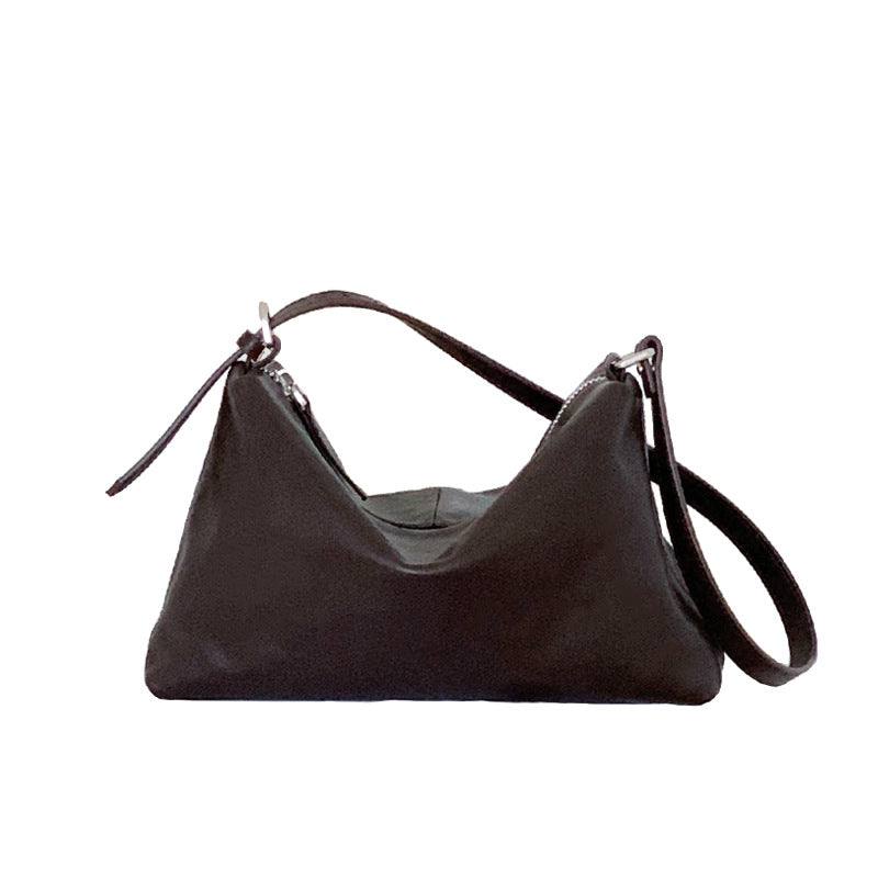 Women's Wind Genuine Leather Underarm Retro Commuter Shoulder Bags