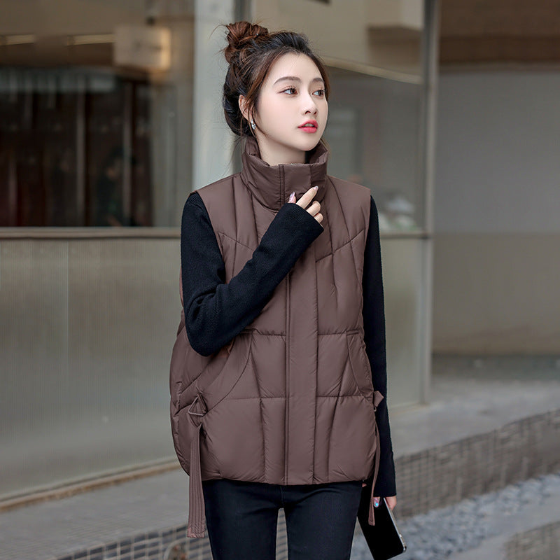Women's Cotton Waistcoat Loose Fashion Down Vests
