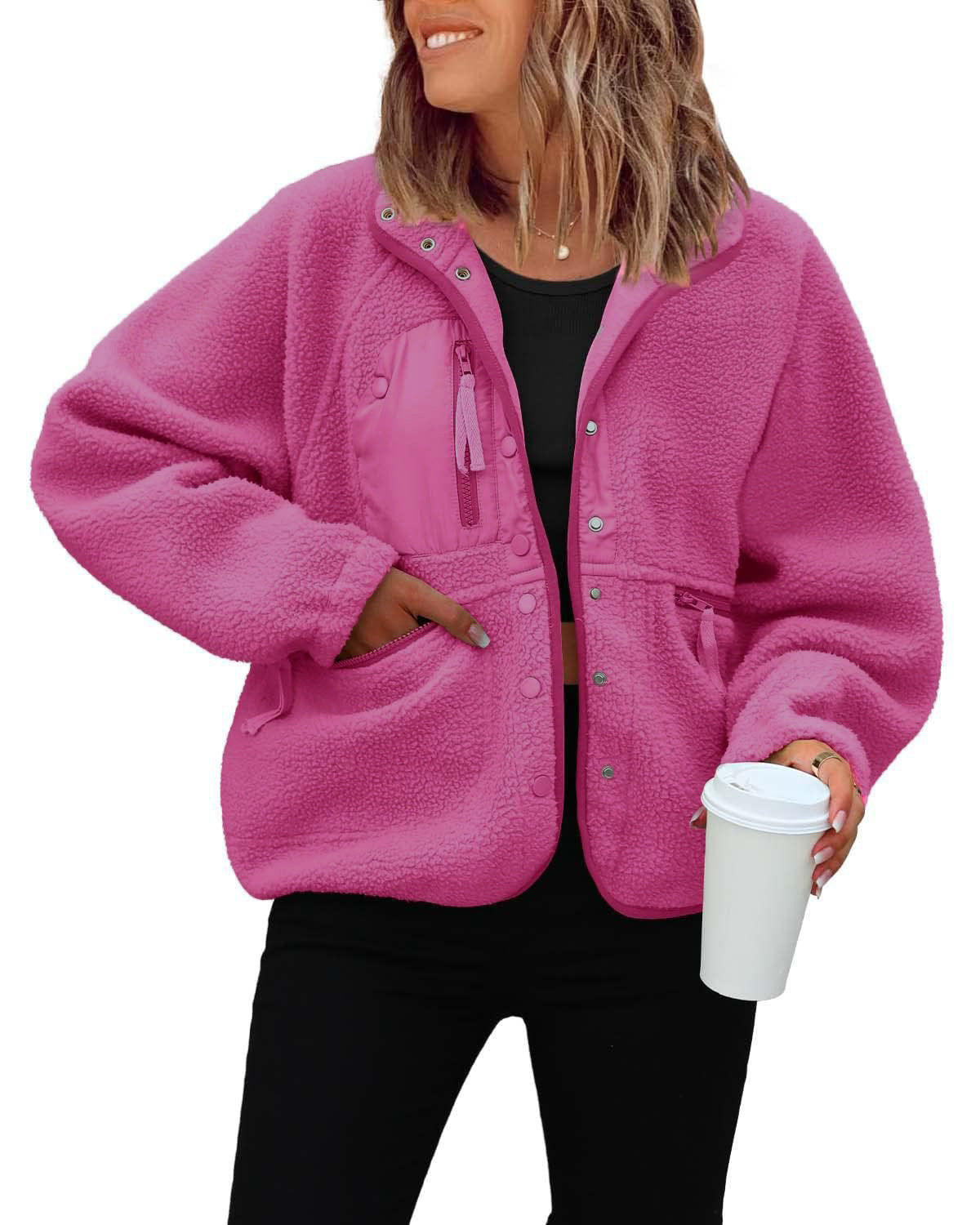 Women's Graceful Polar Fleece Sports Leisure Jackets