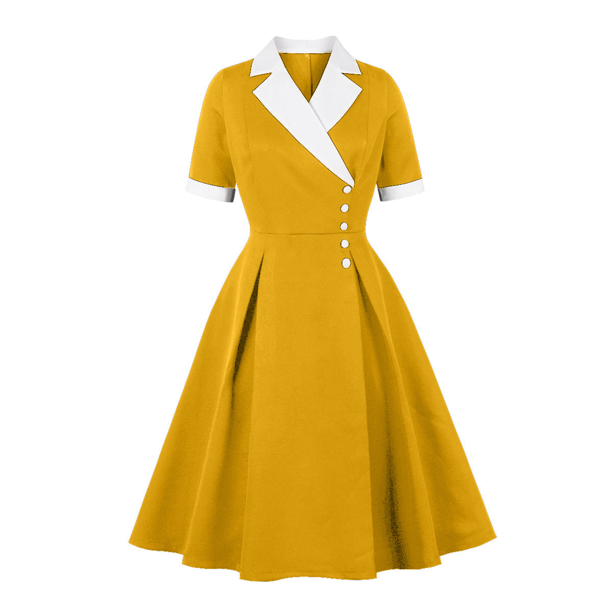 Women's Slimming High-grade Contrast Color Temperament Big Summer Dresses