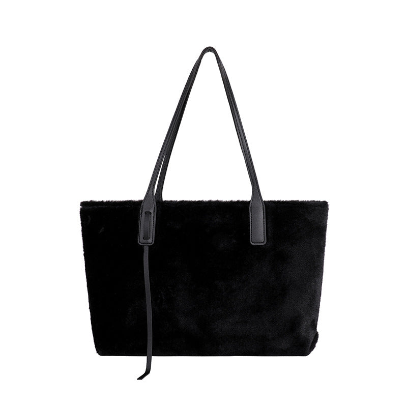 Fashion Plush Large Capacity Totes Winter Tote Bags