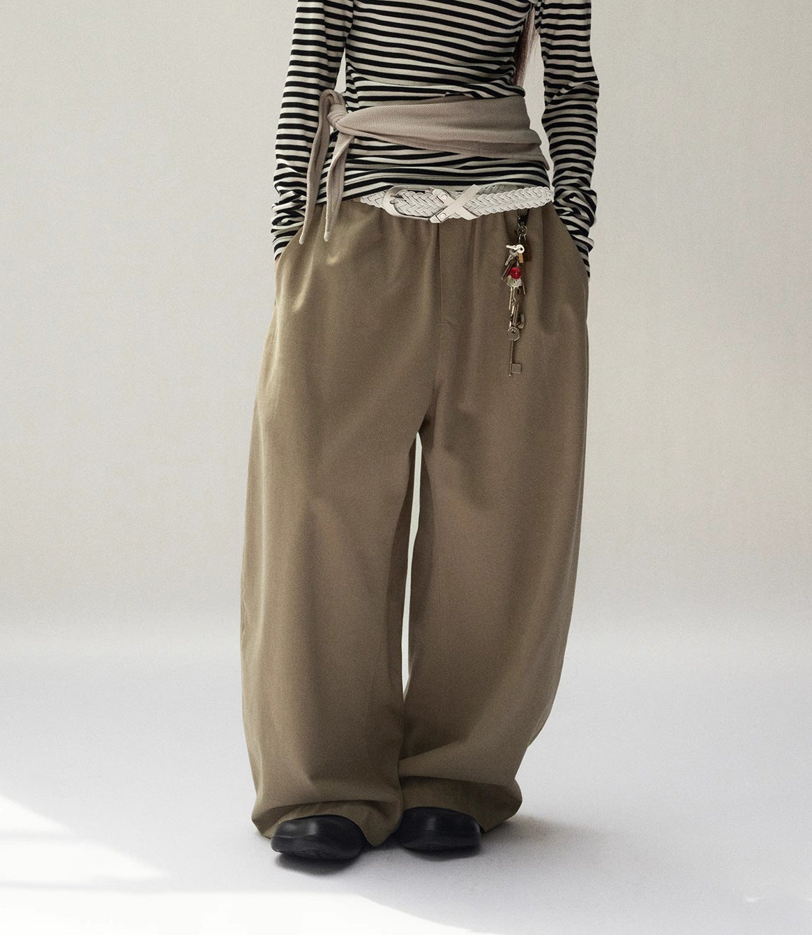 Tapered Loose Slimming Wide Leg Casual Pants