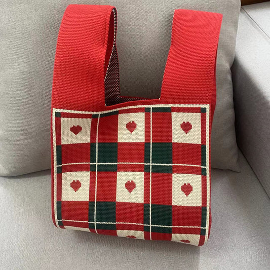 Korean Style Woolen Yarn Fashion Simple Tote Bags