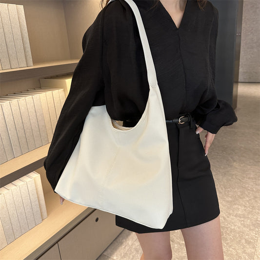 Soft Leather Large Capacity Fashion Retro Commuter Tote Bags