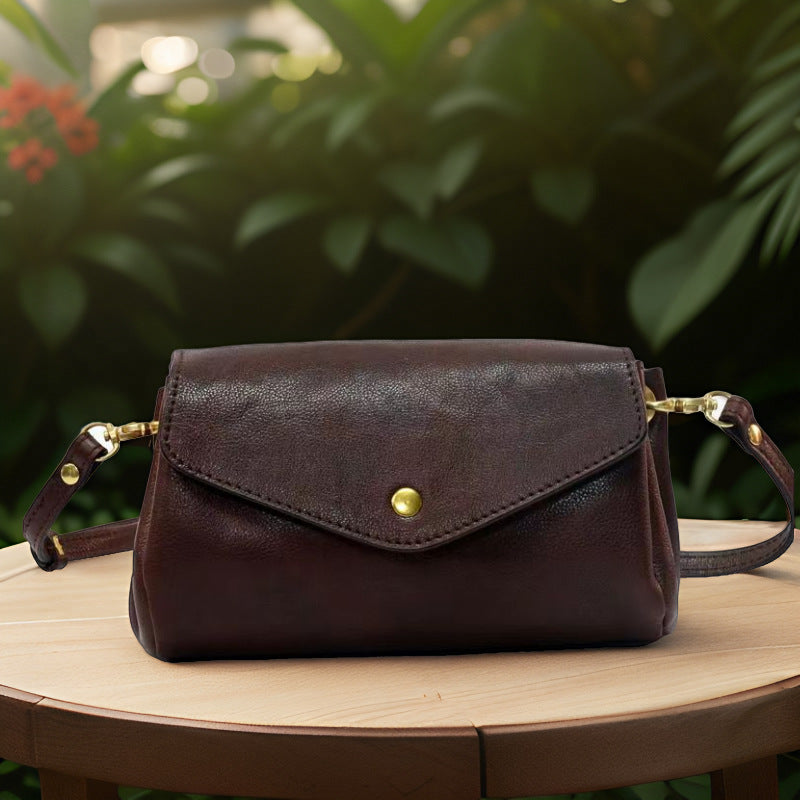 Versatile Women's Vintage Cowhide Leather Mini Crossbody Bags
