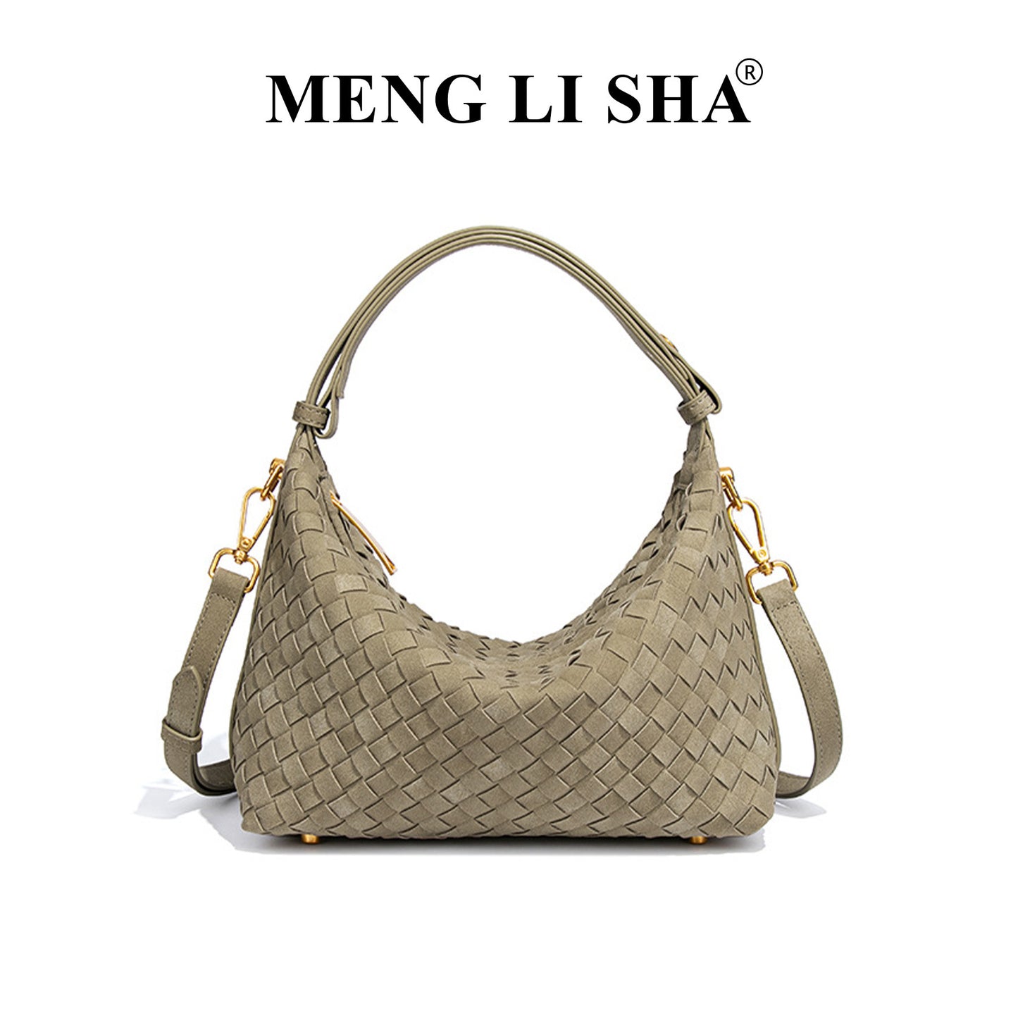 Women's Frosted Vintage Hand-woven Lunch Box Fashion Bags