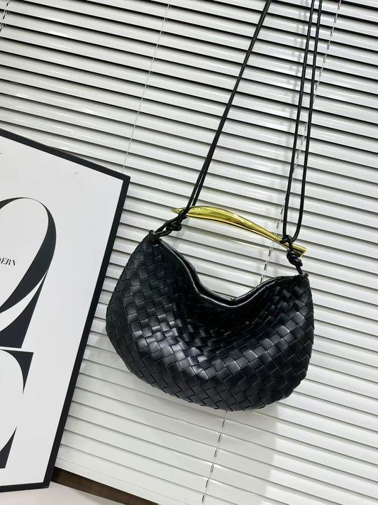 Women's Genuine Leather High-grade Design Hand Metal Evening Bags