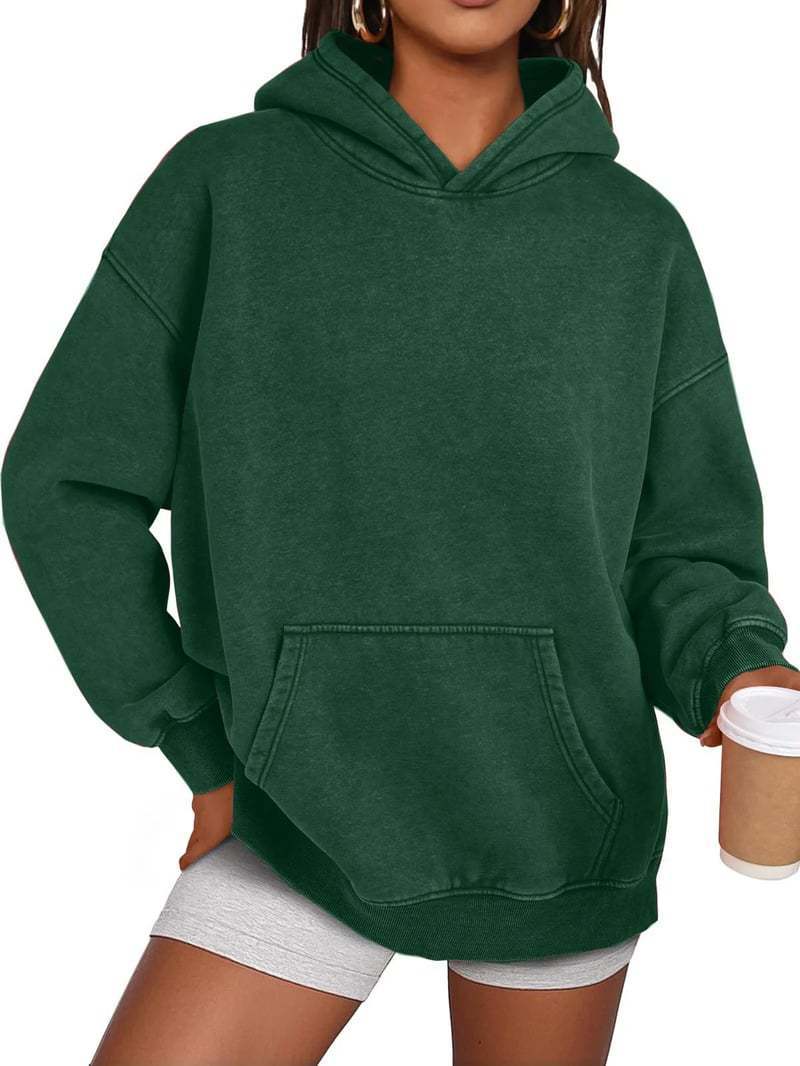 Women's & Men's & Heavy Washed Distressed Hoodie Casual Loose Sweaters