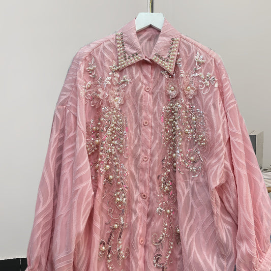Women's Korean Versatile Long Sleeve Shirt Design Sense Tops