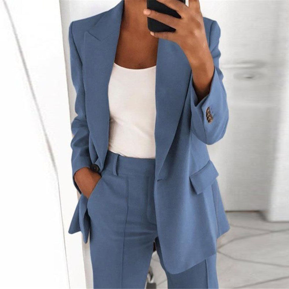 Women's Autumn Fashion Polo Collar Graceful Small Suit