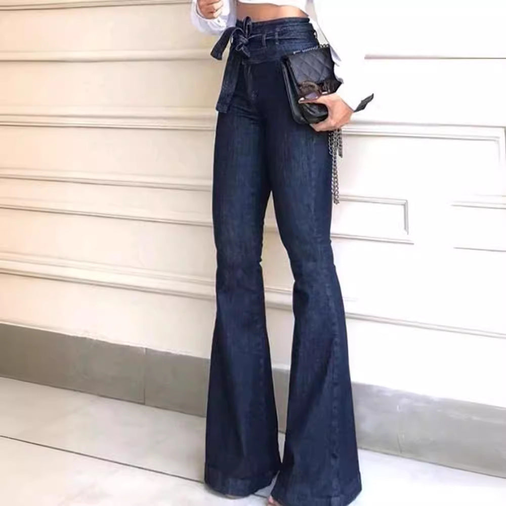 Slouchy Women's Stretch With Belt Skinny Women's Jeans