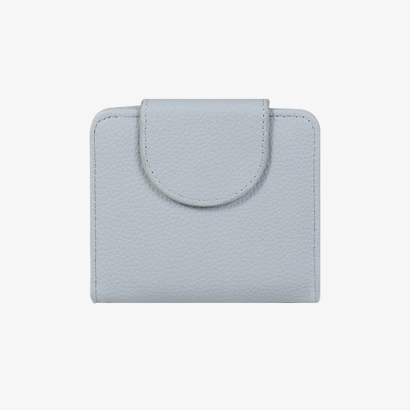 Women's Style Short Dopamine Color Matching Solid Ladies Wallets