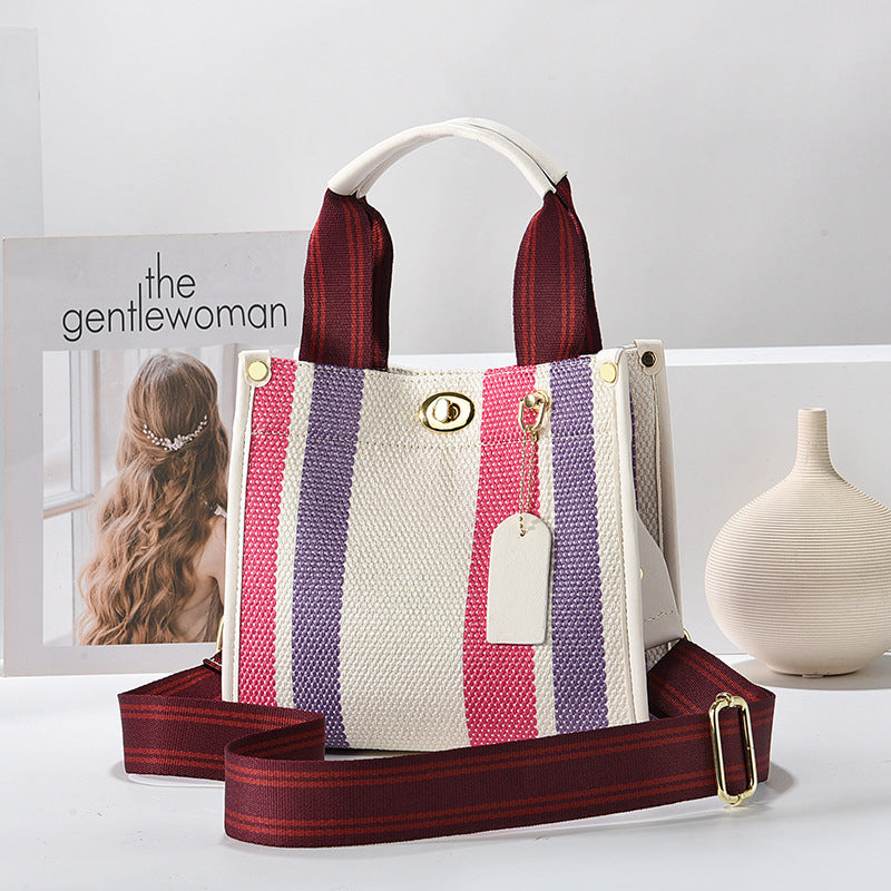 Women's Large Capacity Fashion Canvas Minimalism Hand Handbags