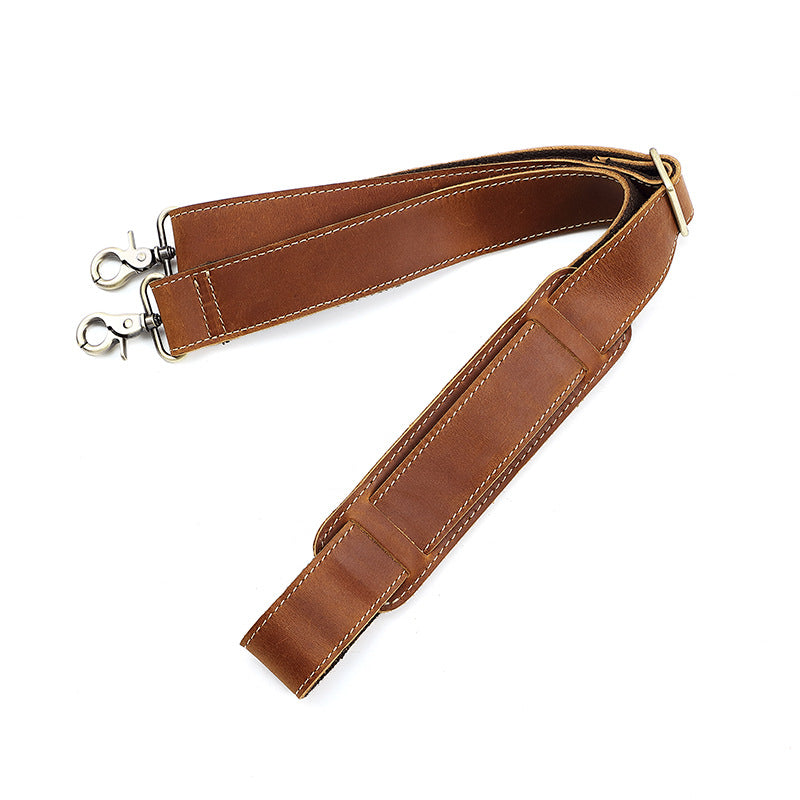 Men's Leather Strap Crazy Horse Retro Support Men's Messenger Bags